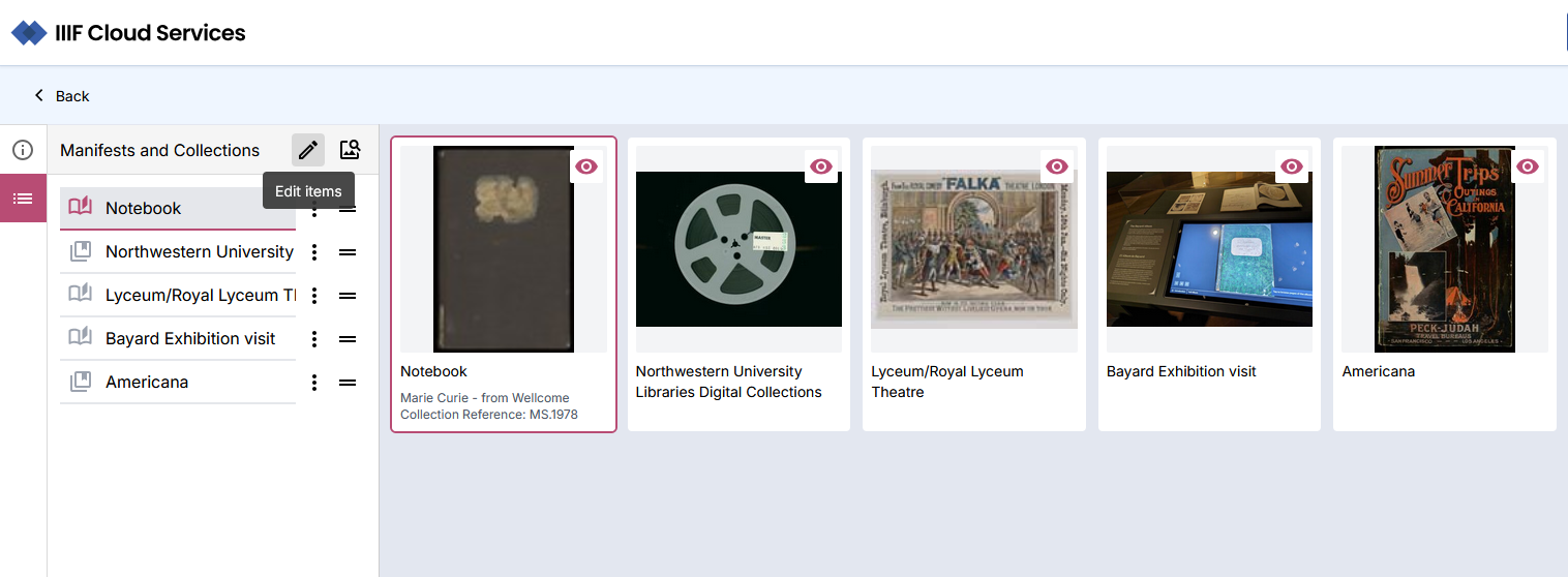 Edit IIIF content order